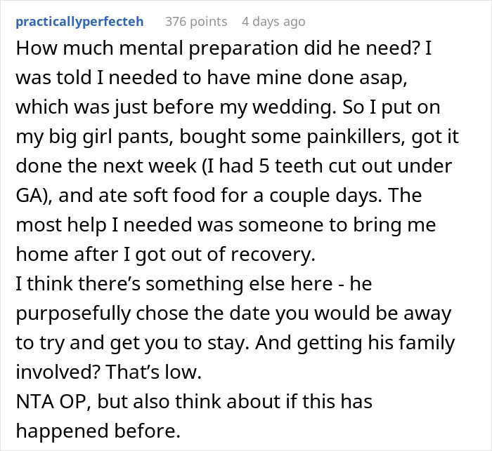 Woman Chooses Greece Vacation Over Helping Husband After Wisdom Teeth Removal, Family Livid