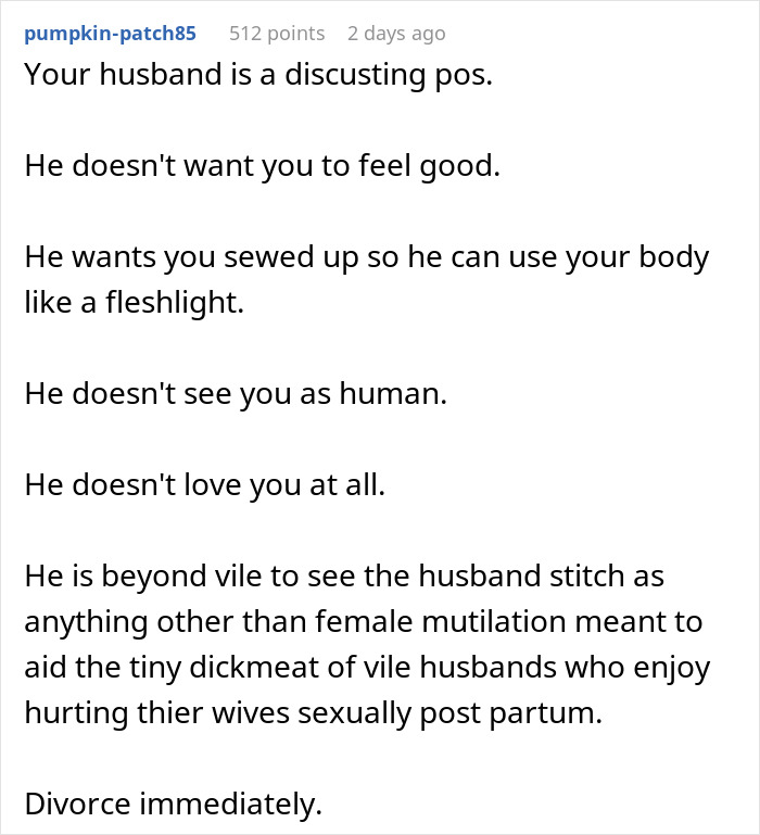 Man Resents Wife For Not Doing The &ldquo;Husband Stitch&rdquo; And Makes Fun Of Her Body In Front Of Family