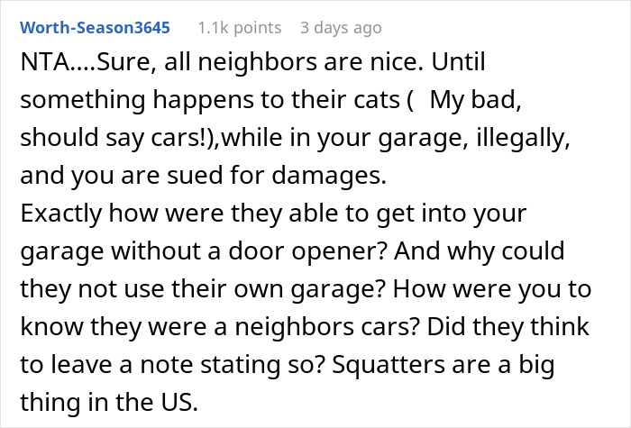 Neighbors Think They Can Park In Person&rsquo;s Garage Without Permission, Get A $1,000 Reality Check