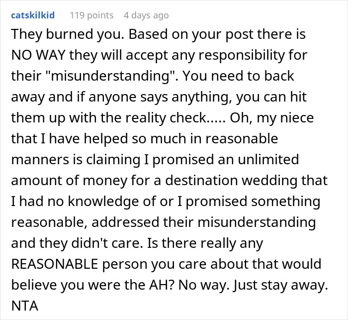 Bride Goes Overboard With A Fancy Wedding After Uncle Promises To Pay, Gets A Harsh Reality Check Bride Goes Overboard With A Fancy Wedding After Uncle Promises To Pay, Gets A Harsh Reality Check