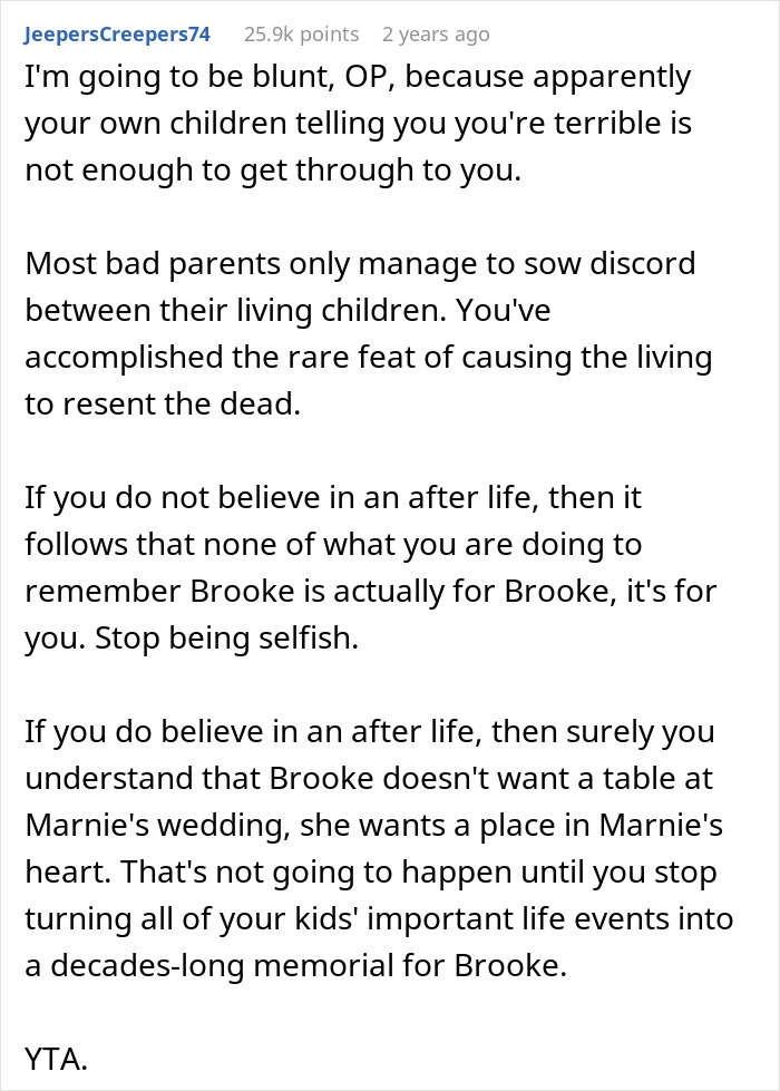 Grieving Mom Insists On Honoring Her Lost Child At Daughter&rsquo;s Wedding, Gets A Hit Of Reality