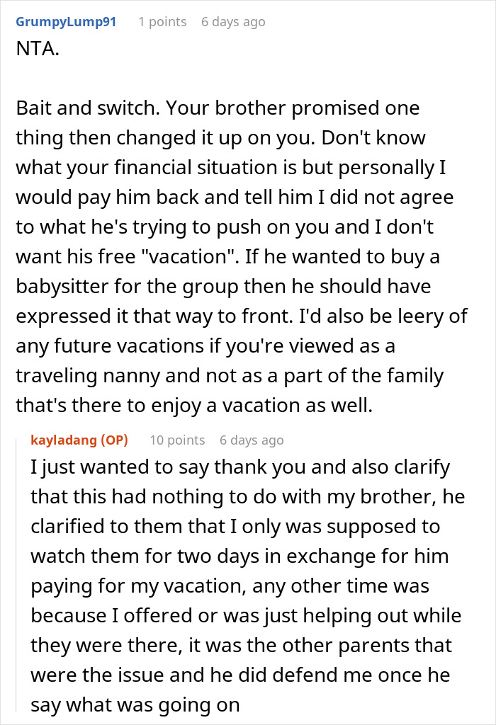 Delusional Parents Think Woman Is Their Free Babysitter On Vacation, She Crushes Their Entitlement Delusional Parents Think Woman Is Their Free Babysitter On Vacation, She Crushes Their Entitlement