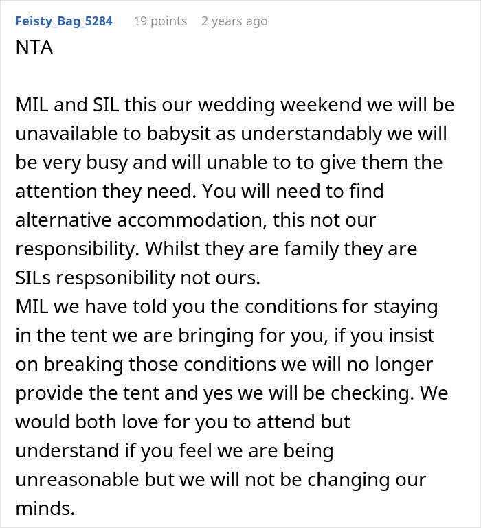 SIL Asks Bride To Babysit During Her Wedding, Is Shocked She&rsquo;s Told Absolutely No