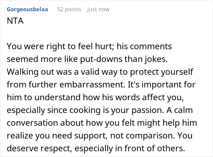 BF Keeps Mocking GF&rsquo;s Cooking In Front Of His Family, Gets Mad When She Jokes On Him In Response