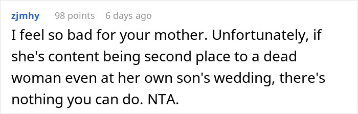 Dad Pressures His Soon-To-Be DIL To Wear His Late Wife&rsquo;s Wedding Dress Decades After She Died