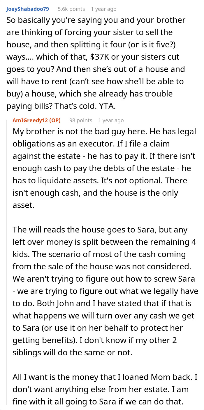 Woman Causes Family Drama By Refusing To Forgive Late Mom&rsquo;s Debt And Demanding That Sister Pay It