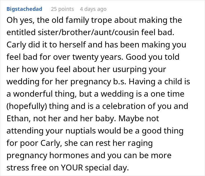 Pregnant Sister Plans Her Gender Reveal On Woman&rsquo;s Wedding Weekend, Gets Uninvited