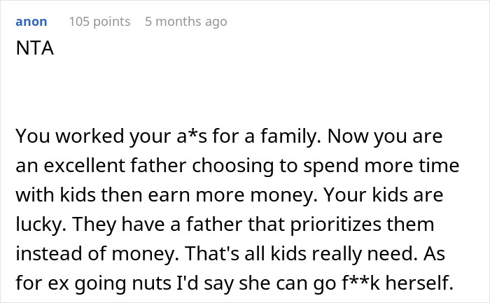 "AITA For Working Less After My Divorce Even Though It Means My Ex Gets Less Child Support?"