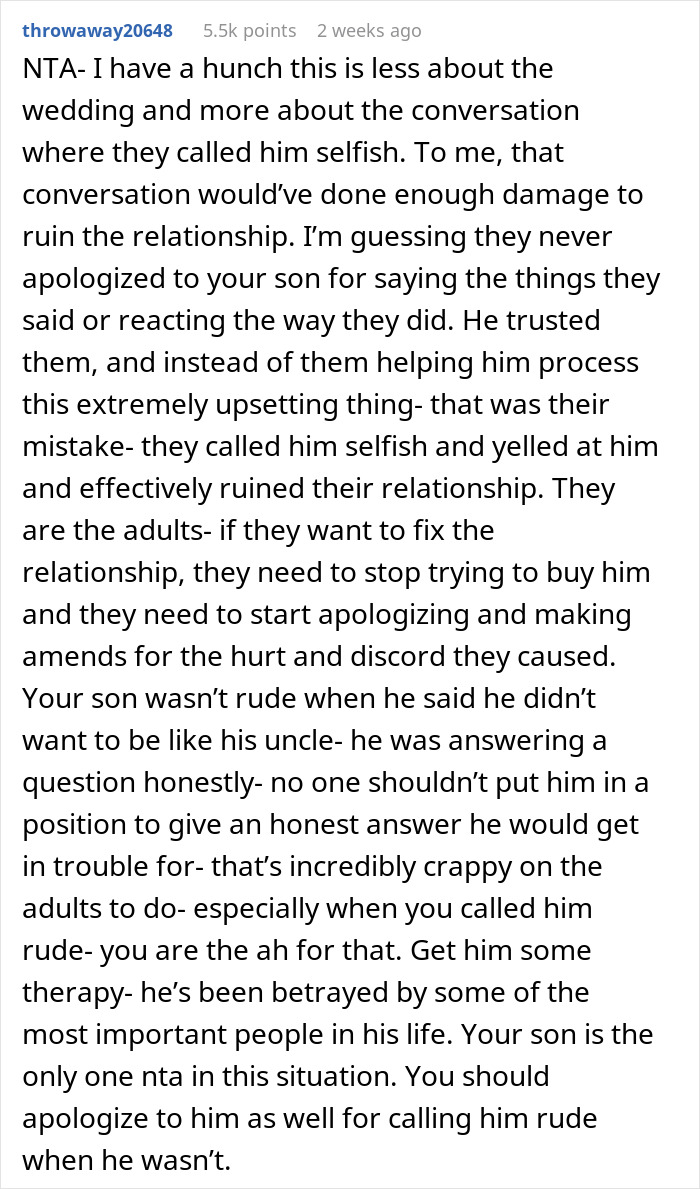 “Just A Small Mistake”: Teen Gets Uninvited From Uncle’s Wedding, Refuses To Forgive Him “Just A Small Mistake”: Teen Gets Uninvited From Uncle’s Wedding, Refuses To Forgive Him