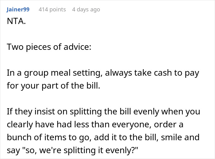 Woman Faces Backlash For Refusing To Pay For Expensive Meals She Didn&rsquo;t Order