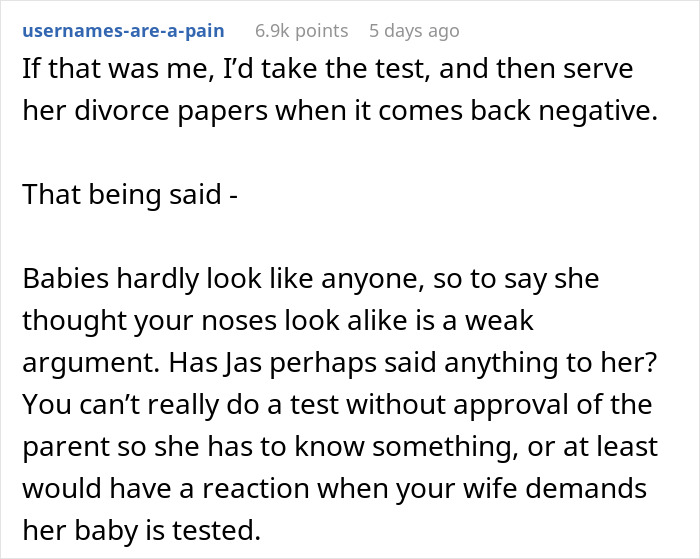 “I'm Betraying My Integrity”: Man Refuses To Take A Paternity Test For His Wife’s Friend’s Baby “I'm Betraying My Integrity”: Man Refuses To Take A Paternity Test For His Wife’s Friend’s Baby