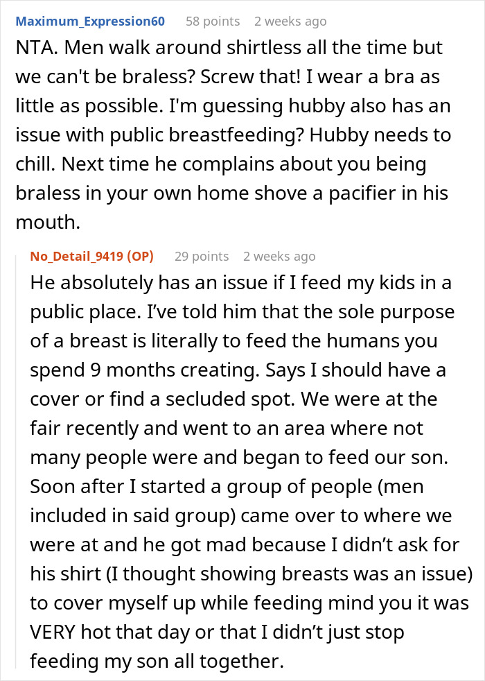 Woman Asks If She’s The Jerk For Not Wearing A Bra In Her Apartment While The Repair Guy Was Over Woman Asks If She’s The Jerk For Not Wearing A Bra In Her Apartment While The Repair Guy Was Over