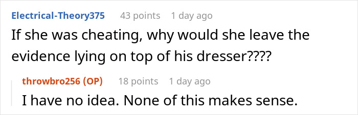 Guy Inexplicably Keeps Finding Other Men&rsquo;s Clothes In His House After Being Away, Wife Has No Idea