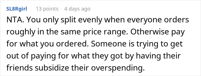 Woman Faces Backlash For Refusing To Pay For Expensive Meals She Didn&rsquo;t Order