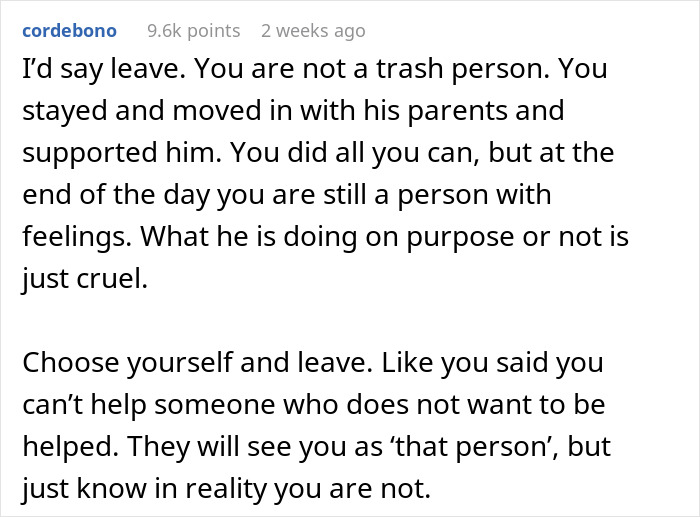 Woman Wonders If Leaving Her Disabled Boyfriend Would Make Her A Bad Person