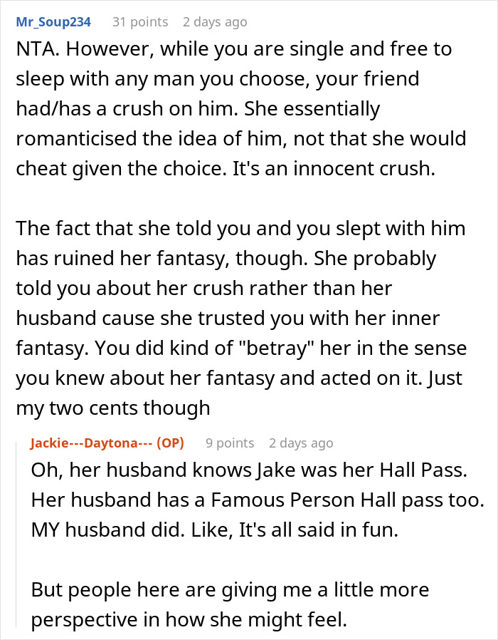 Woman Sleeps With Friend’s Celebrity “Hall Pass,” Faces Unexpected Backlash Woman Sleeps With Friend’s Celebrity “Hall Pass,” Faces Unexpected Backlash
