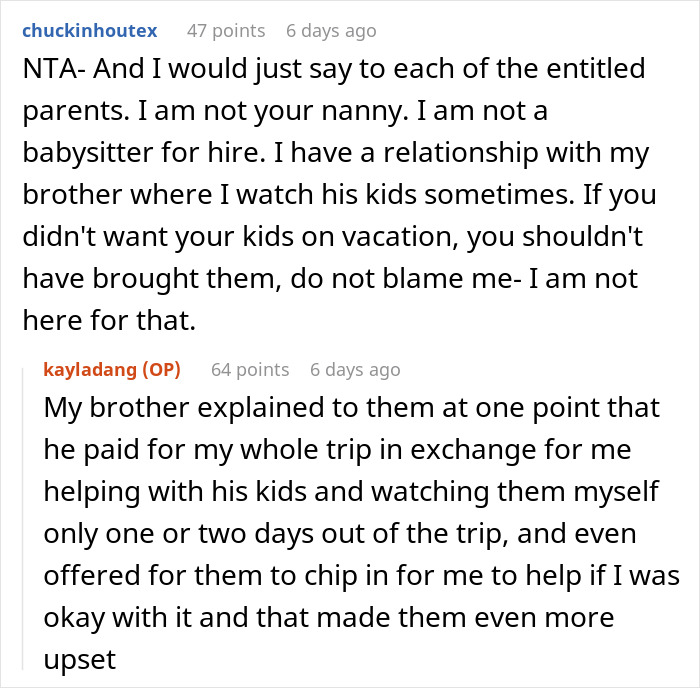 Delusional Parents Think Woman Is Their Free Babysitter On Vacation, She Crushes Their Entitlement Delusional Parents Think Woman Is Their Free Babysitter On Vacation, She Crushes Their Entitlement