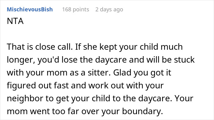 Mom Forced To Hire Babysitter As Grandma Jealous Of Teacher Stopped Sending Kid To Daycare