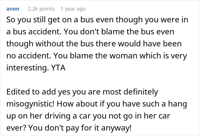 Man Excuses His Misogynistic Behavior With His Childhood Trauma, GF Tells Him To Get Over It Man Excuses His Misogynistic Behavior With His Childhood Trauma, GF Tells Him To Get Over It