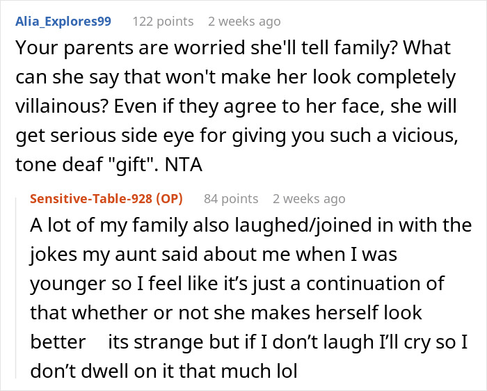 &ldquo;It Was Very Embarrassing&rdquo;: Teen Refuses Aunt&rsquo;s Fat-Shaming Birthday Gift, Upsets Parents