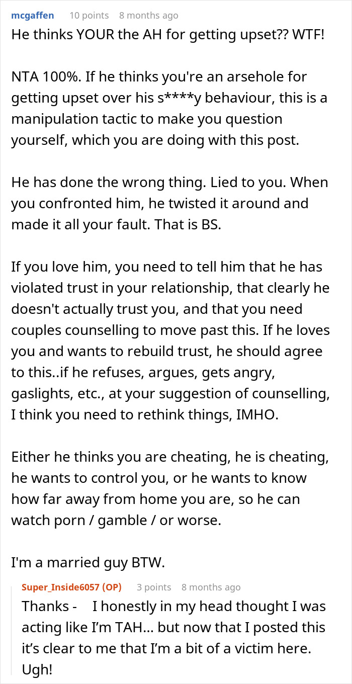 Wife Realizes Husband Doesn't Trust Her After Finding A Surprise In Her Car