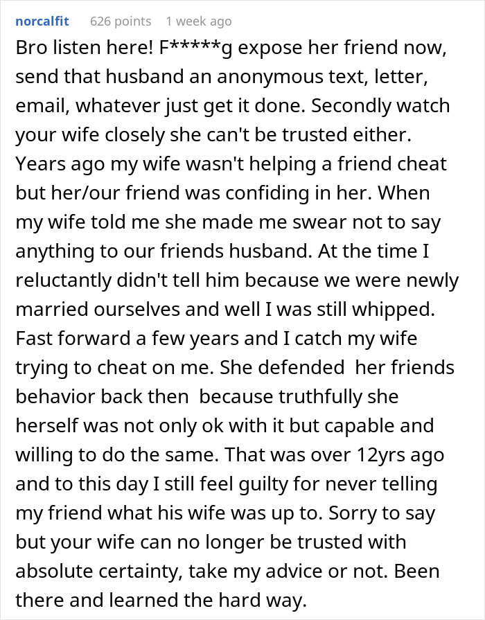 &ldquo;She Will Be The Alibi&rdquo;: Lady Provides Friend Support In Her Adultery, Faces Divorce Herself