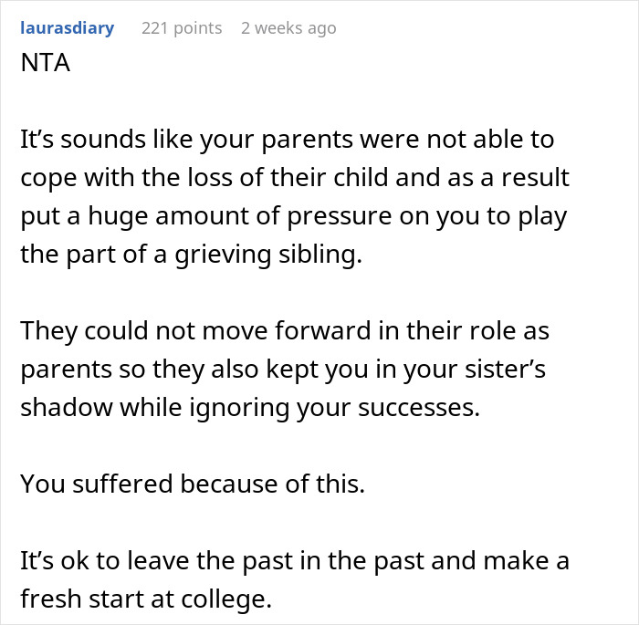 Parents Want 18YO To Forever Grieve Sister He Never Knew, Enraged He Won't Take Her Pic To Dorm Parents Want 18YO To Forever Grieve Sister He Never Knew, Enraged He Won't Take Her Pic To Dorm