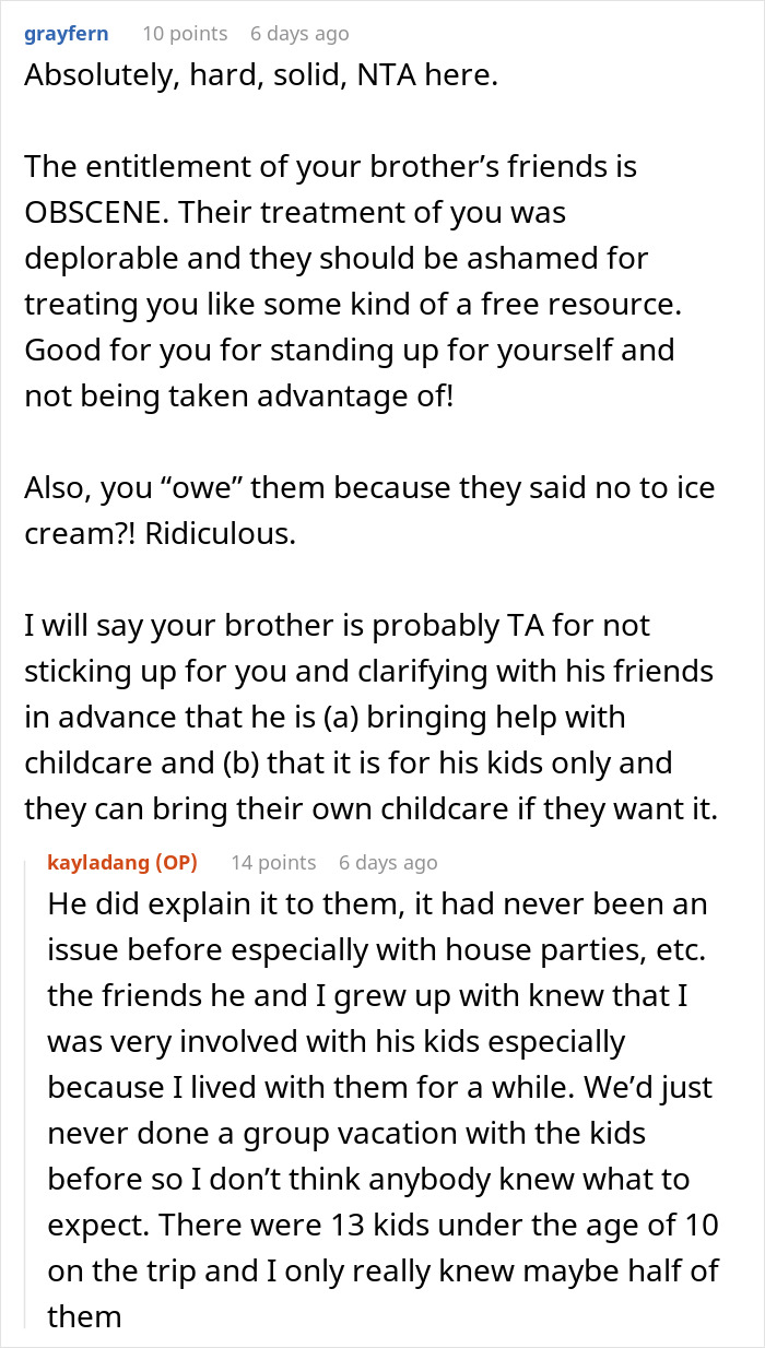 Delusional Parents Think Woman Is Their Free Babysitter On Vacation, She Crushes Their Entitlement Delusional Parents Think Woman Is Their Free Babysitter On Vacation, She Crushes Their Entitlement