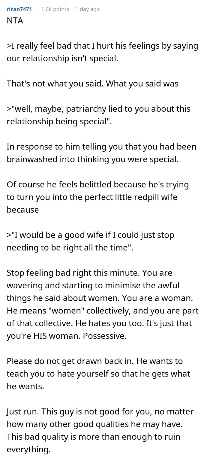 Man Proudly Berates Women To His Fianc&eacute;e, Is Shocked To Hear She&rsquo;s No Longer In Love With Him