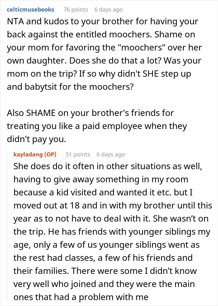 Delusional Parents Think Woman Is Their Free Babysitter On Vacation, She Crushes Their Entitlement Delusional Parents Think Woman Is Their Free Babysitter On Vacation, She Crushes Their Entitlement