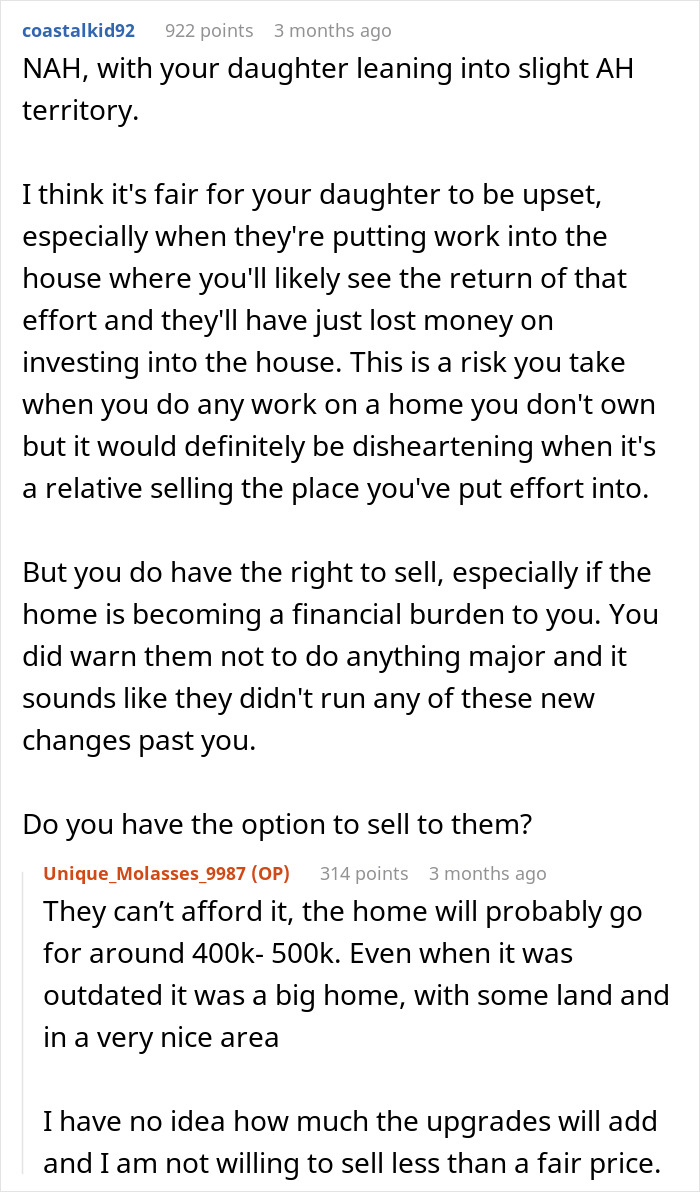 Woman Faces Reality After Parent Wants To Sell Home She&rsquo;s Been Living Rent-Free In For 2 Years