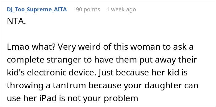 Mom Thinks Other Parent Has To Follow Her Rules Because Her Child Is Crying, Gets A Reality Check Mom Thinks Other Parent Has To Follow Her Rules Because Her Child Is Crying, Gets A Reality Check
