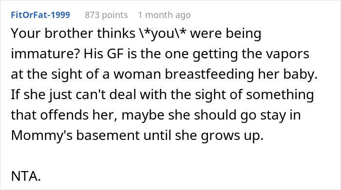 &ldquo;Not A Phrase I Thought Real People Said&rdquo;: Mom Blows Up At Brother&rsquo;s GF Over Breastfeeding