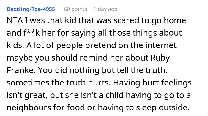 Woman Tells Sis To Stop Claiming Her House Is A Safe Place For Kids As She Ignores The Ones In Need Woman Tells Sis To Stop Claiming Her House Is A Safe Place For Kids As She Ignores The Ones In Need