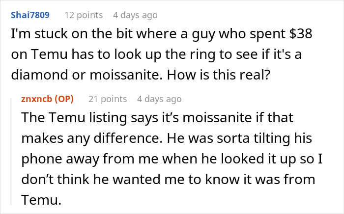 Woman Adores Her Engagement Ring, Changes Her Mind After Finding Out How Much It Cost