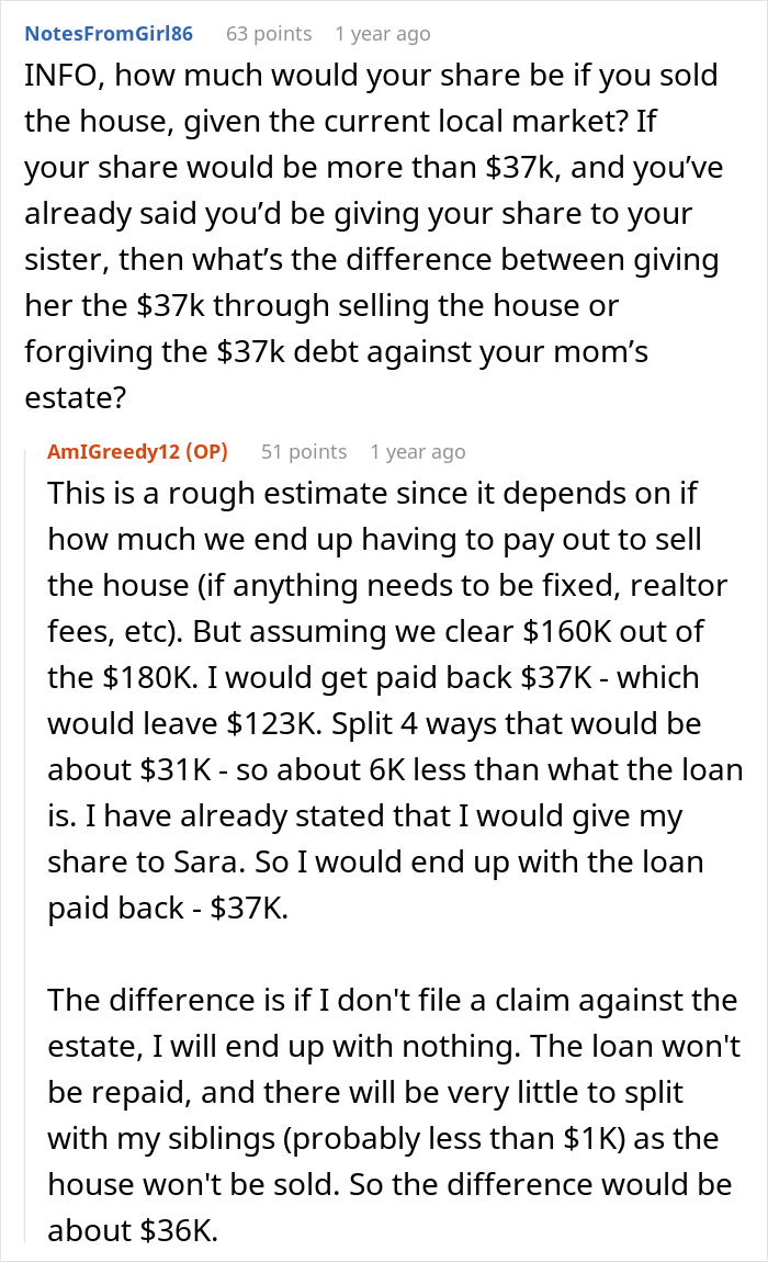 Woman Causes Family Drama By Refusing To Forgive Late Mom&rsquo;s Debt And Demanding That Sister Pay It