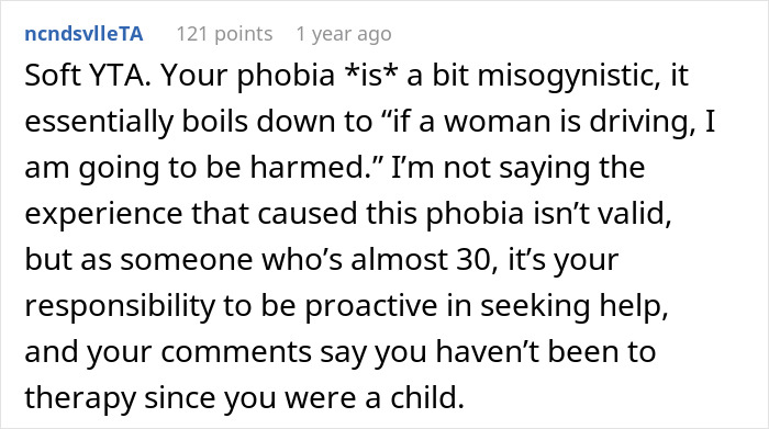Man Excuses His Misogynistic Behavior With His Childhood Trauma, GF Tells Him To Get Over It Man Excuses His Misogynistic Behavior With His Childhood Trauma, GF Tells Him To Get Over It