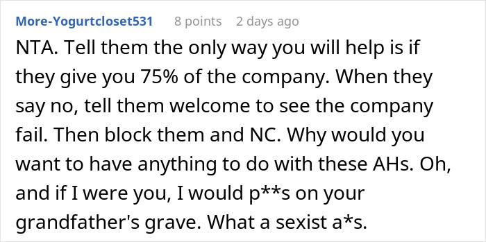 Men Laugh After Granddaughter Is Forced Out Of Business, Beg Her To Return As Everything Fails
