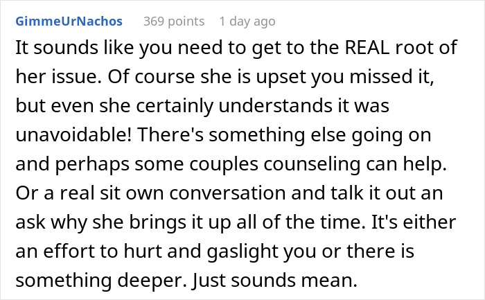 Husband Asks Wife To Get Over The Fact That He Missed Daughter's Birth: "Every Single Time" Husband Asks Wife To Get Over The Fact That He Missed Daughter's Birth: "Every Single Time"