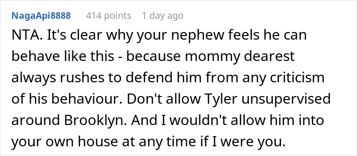 13YO Pulls Crutches Out Of Cousin's Hands And Throws Them Down Stairs, Mom Defends Him