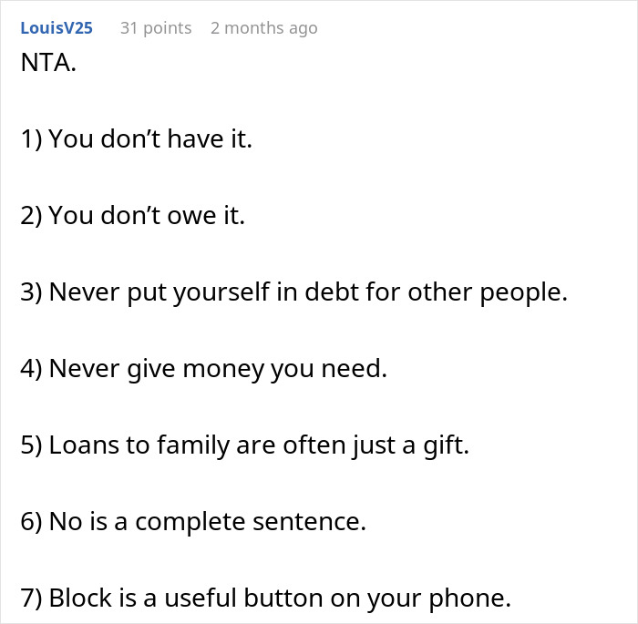 Man Regrets Telling Family About Savings, Now They Want His Money