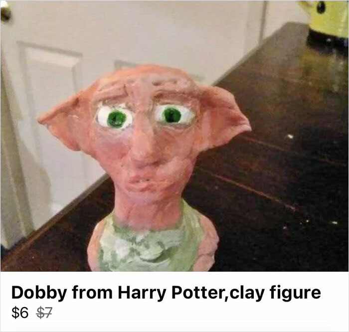 Figura de arcilla de Dobby, de Harry Potter