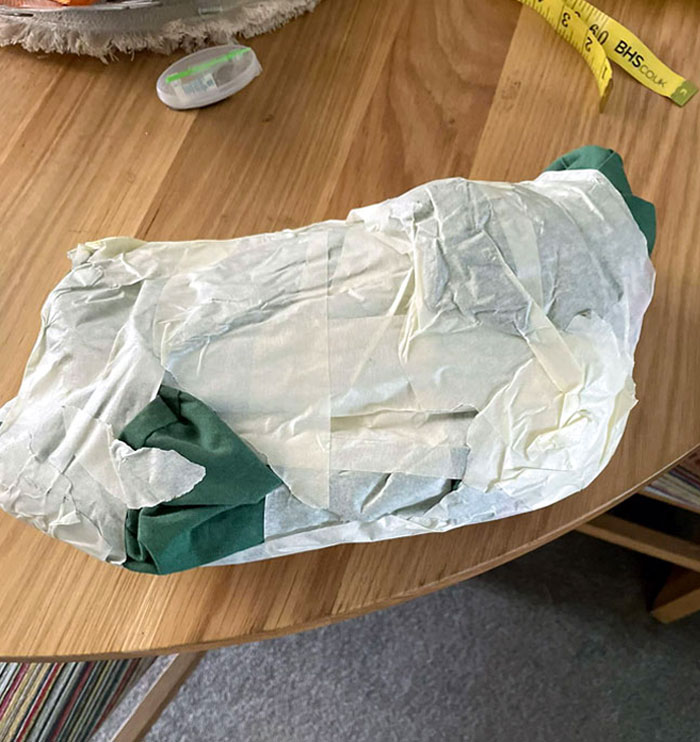 I Got Some Trainers From Vinted, Which Were Wrapped In Masking Tape As A Postage Bag