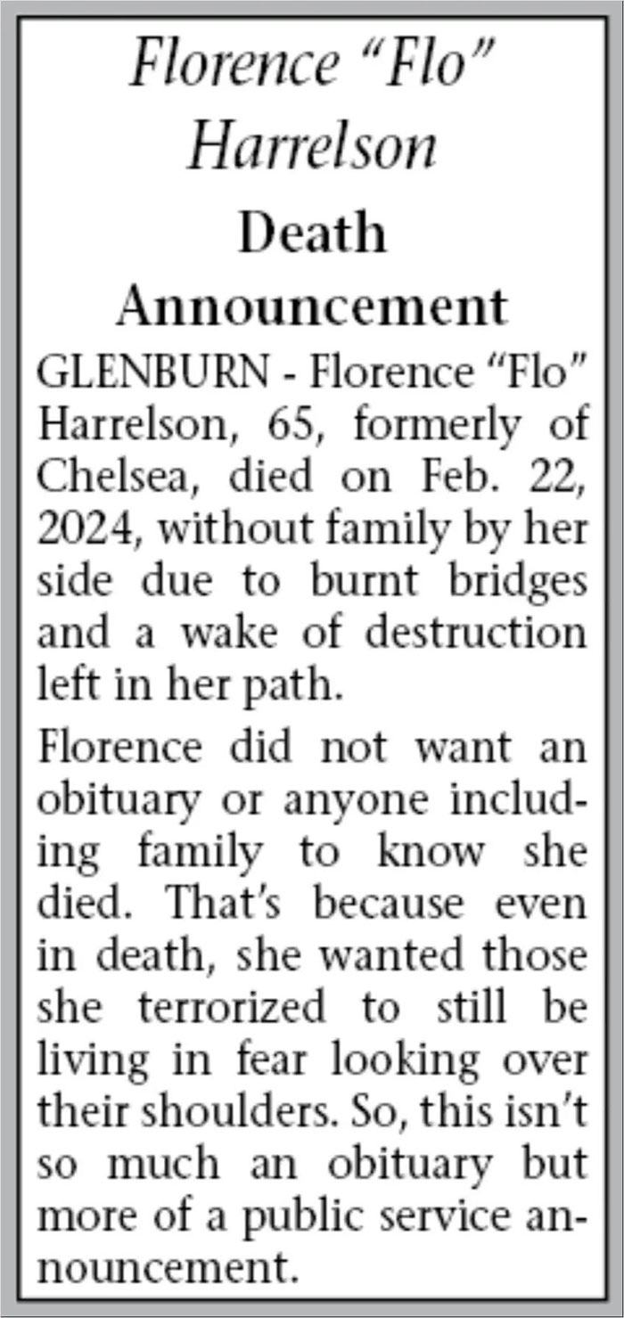 &ldquo;It&rsquo;s A Public Service Announcement&rdquo;: Daughter&rsquo;s Unforgiving Obituary For Mom Goes Viral