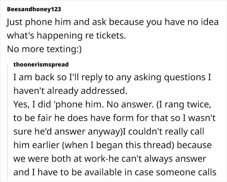 Woman Is Puzzled After Friend Doesn&rsquo;t Buy Her A Ticket With No Warning After Doing It For 17 Years