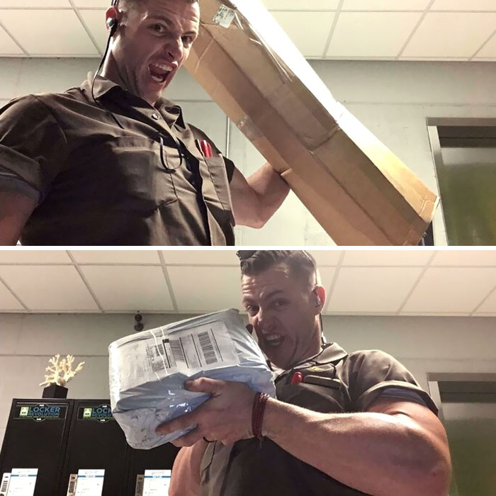 I Get An Email Every Time I Get A Package Delivered To My Apartment’s Mailroom. It’s Supposed To Be A Photo Of The Label, But There’s This One Guy