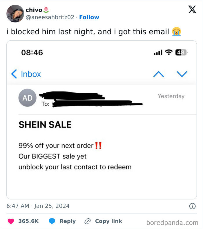 Can't Block Him In Peace