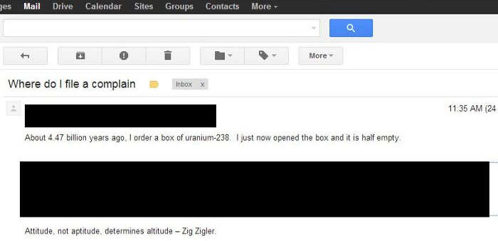 Just Got This Email From My Dad