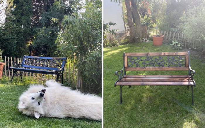 My Parents Surprised Me By Upcycling An Old Bench I Found At The Side Of The Road