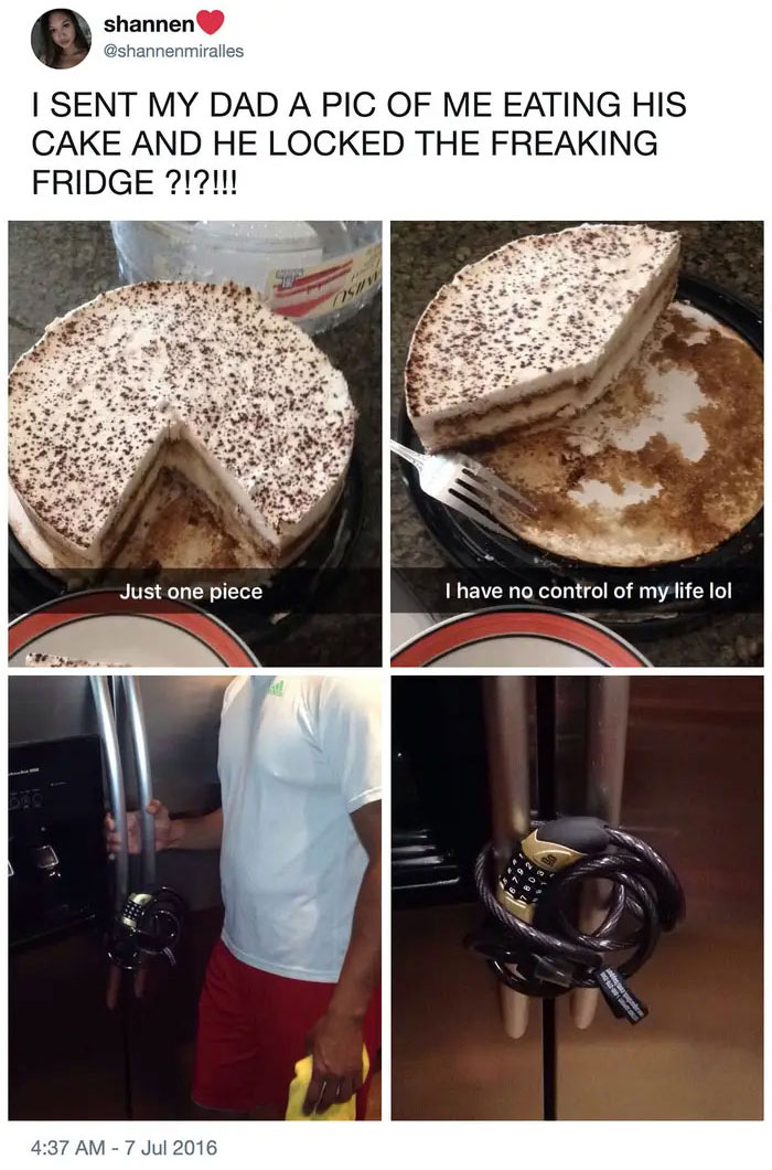 So Not Fair. Who Will Eat The Rest Of The Cake?